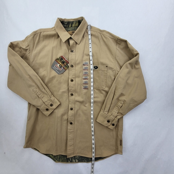 Mossy Oak Elements Khaki Button Up Jacket Men’s Size Large NWT - Picture 5 of 8